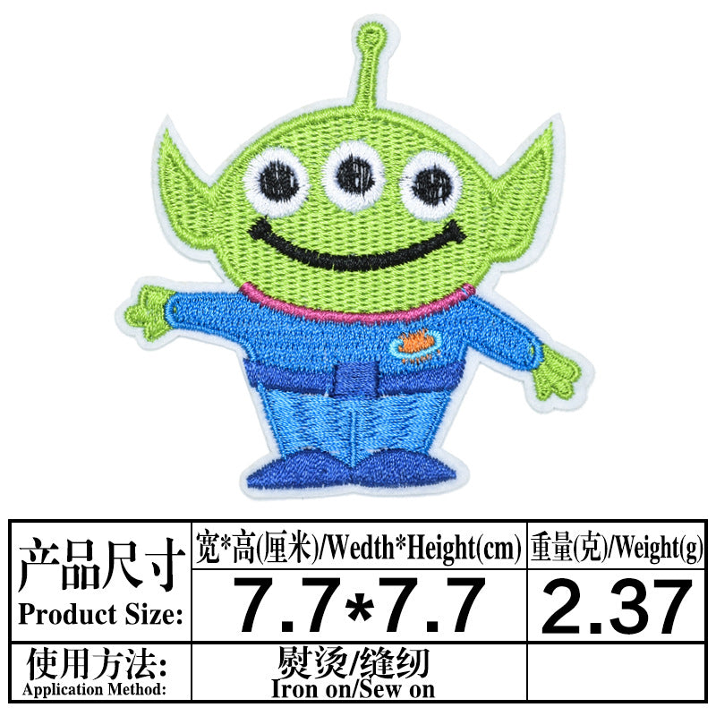 Wholesale DIY  Patch Cartoon Character Turtle Hat Clothes Decoration